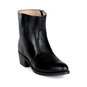 Durango Men’s Black Leather Side Zip Western Boot